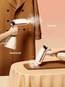 JMMO Steamer For Clothes,3-Speed Adjustment For Wet And Dry Ironing,15 Second Fast Heat-Up,Detachable Water Tank With Heat Water Shortage Reminder Suitable For Home Use - EU Plug Holiday Camping Holiday Essentials Vacation Accessories,Camping Supplies - Beige - View 4