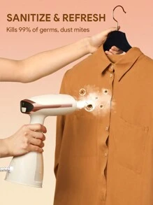 JMMO Steamer For Clothes,3-Speed Adjustment For Wet And Dry Ironing,15 Second Fast Heat-Up,Detachable Water Tank With Heat Water Shortage Reminder Suitable For Home Use - EU Plug Holiday Camping Holiday Essentials Vacation Accessories,Camping Supplies - Beige - View 3