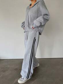 DAZY 2-delige damessweatshirt- en joggingbroekset, herfstkleding