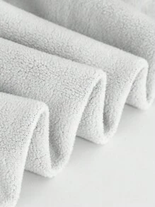 Calvaya Plus Size Solid Color Block Simple Warm Long Pants, Casual Daily Wear Fall Cloth For Women - Black - View 6