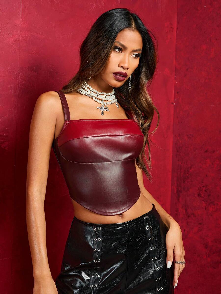 SHEIN SXY Atasan Camisole Warna Ombre untuk Pesta Liburan dan Jamuan Makan Wanita - MultiWarna - View 1