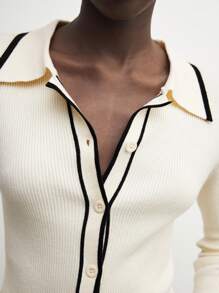 BizChic 女士优雅条纹长袖休闲开衫、百搭圣诞衬衫、百搭商务休闲针织毛衣，适合秋冬