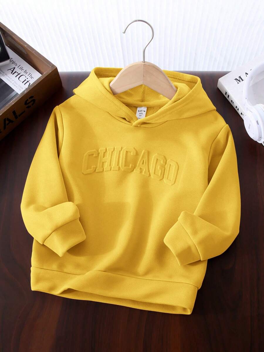 SHEIN 1pc Young Boys Casual Hoodie, Comfortable, Fashion, Practical, Versatile, Soft, Breathable, Ideal For Daily Wear, School, Outings, Sports, Spring & Summer,In Fall/Winter