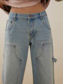 WESTFADE Quần Jeans Ống Đứng 91% Cotton Tiện Dụng Cao Cấp Denim - Rửa nhẹ - Xem 8