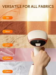 JMMO Steamer For Clothes,3-Speed Adjustment For Wet And Dry Ironing,15 Second Fast Heat-Up,Detachable Water Tank With Heat Water Shortage Reminder Suitable For Home Use - EU Plug Holiday Camping Holiday Essentials Vacation Accessories,Camping Supplies - Beige - View 6