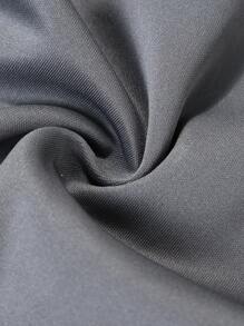 Manfinity Riding Solid Color Zipper Front Long Sleeve Letter Print Minimalist Casual Cycling Jacket