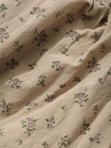 DAZY Floral All-Over Print Relaxed Fit Lounge Pants, Casual Daily Wear Pajama, Fall