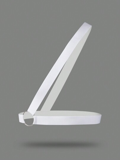 Men's Solid Color Knit Loop Ring Decoration Body Accessory Undergarment