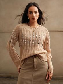Anewsta Autumn/Winter Loose Fit Raglan Sleeve Sweater