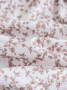 SHEIN Vintaside Kids 2 件套年轻女孩花朵洋娃娃领 T 恤 - 彩色 - 查看 5