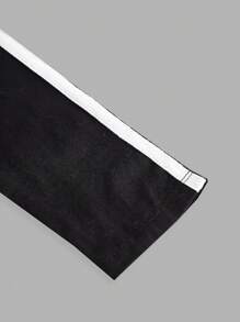 SHEIN Teen Girl Raglan Sleeve Crew Neck Star & Letter Print Long Sleeve Crop Top - White - View 5