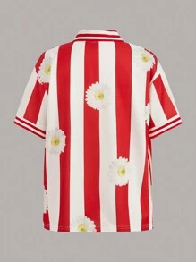 SHEINNeu Camiseta de mujer oversize, con estampado, de estilo deportivo casual para el verano, de corte holgado. Incluye camisetas de jerseys, diseños gráficos, camisetas de fútbol, camisetas Y2K, camisetas deportivas, estampados de estrellas y letras, camisetas de malla con contraste y hombros caídos, camisetas oversize de béisbol, camisetas de ocio con estilo dulce, camisetas cortas a rayas, prendas de estar en casa, camisetas con letras, de fútbol, de baloncesto y de chándal.