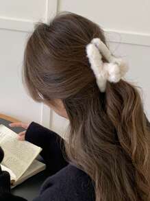 DAZY 纯色蓬松发爪夹，秋冬百搭休闲配饰发夹发夹发夹发夹