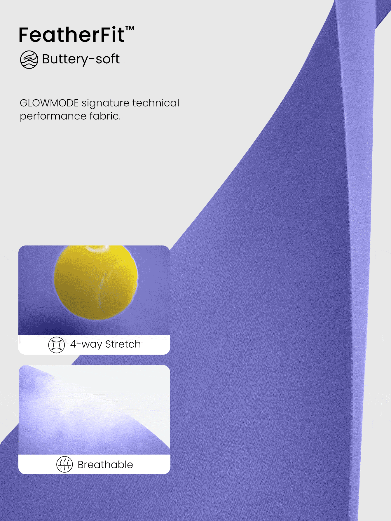 GLOWMODE 女士运动 T 恤和背心 - 寶藍色 - 查看 5