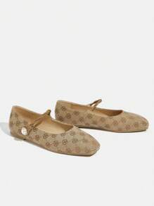 CUCCOO TILAWA Women's Fashion Red Strap Pointed Toe High Heel Pumps - Khaki - View 5