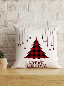Set 4 Sarung Bantal Natal Ultra Lembut - Desain Rusa & Pohon, Cetak Satu Sisi, Sempurna untuk Dekorasi Sofa & Kamar Tidur, Dapat Dicuci dengan Mesin, Penutup Resleting - 17,7"X17,7" & 15,7"X15,7", Isi Bantal Tidak Termasuk - MultiWarna - View 7