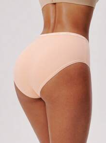 LUVLETTE 3-Pack High-Rise Airy Basic Cotton Women's Underwear Briefs Panties Set-Earthy Tones Also Suitable For Teen Girl & Young & Kid - Multicolor - View 6