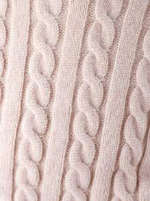 2pcs Toddler Girls Fall Outfit, Hooded Chunky Knit Sweater Set, Casual Loose Solid Color Knit Suit