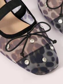 CUCCOO DOLLMOD Women's Fashionable Black Mesh Flat Shoes - Multicolor - View 7