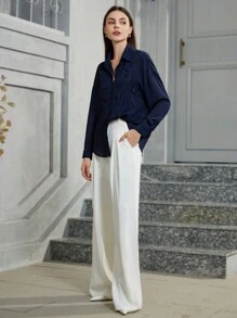 Aveloria Modichic French Style Elegant Embroidery Detail Women Blouse, Autumn