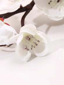 SHEIN 1 pezzo 29 cm Fiore di pesco artificiale con vaso, pianta floreale primaverile artificiale in vaso per decorazione interna ed esterna, piante finte, decorazione autunnale, camera, scrivania, decorazione da giardino, decorazione per la stanza, decorazione di San Valentino, fiori finti per decorazione del soggiorno di San Valentino, matrimonio, compleanno, decorazione autunnale, decorazione da cucina, pianta per decorazione della casa, forniture scolastiche