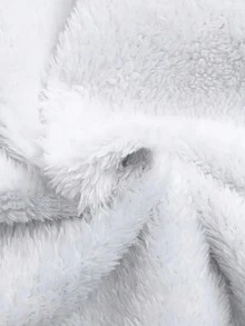 Women Plush Warm Waterproof Plain Simplistic Daily Jacket For Winter - Navy Blue - View 3