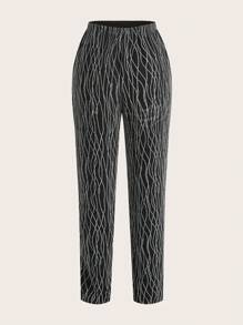 SHEIN Clasi Set da 2 pezzi: Giacca a maniche lunghe e pantaloni da donna, completi Ognissanti casual, set di due pezzi autunnali