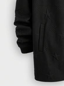 Manfinity VCAY Men's Knit Slim Fit Casual Thermal Lined Zip Up Jacket Suitable For Autumn & Winter