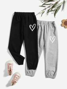Young Girl Fashionable Casual Classic Simple Comfortable 2 Pieces Set - Sweatpants, Suitable For Daily Wear, School, Street, Home In Fall, Winter, Summer - Multicolor - View 5