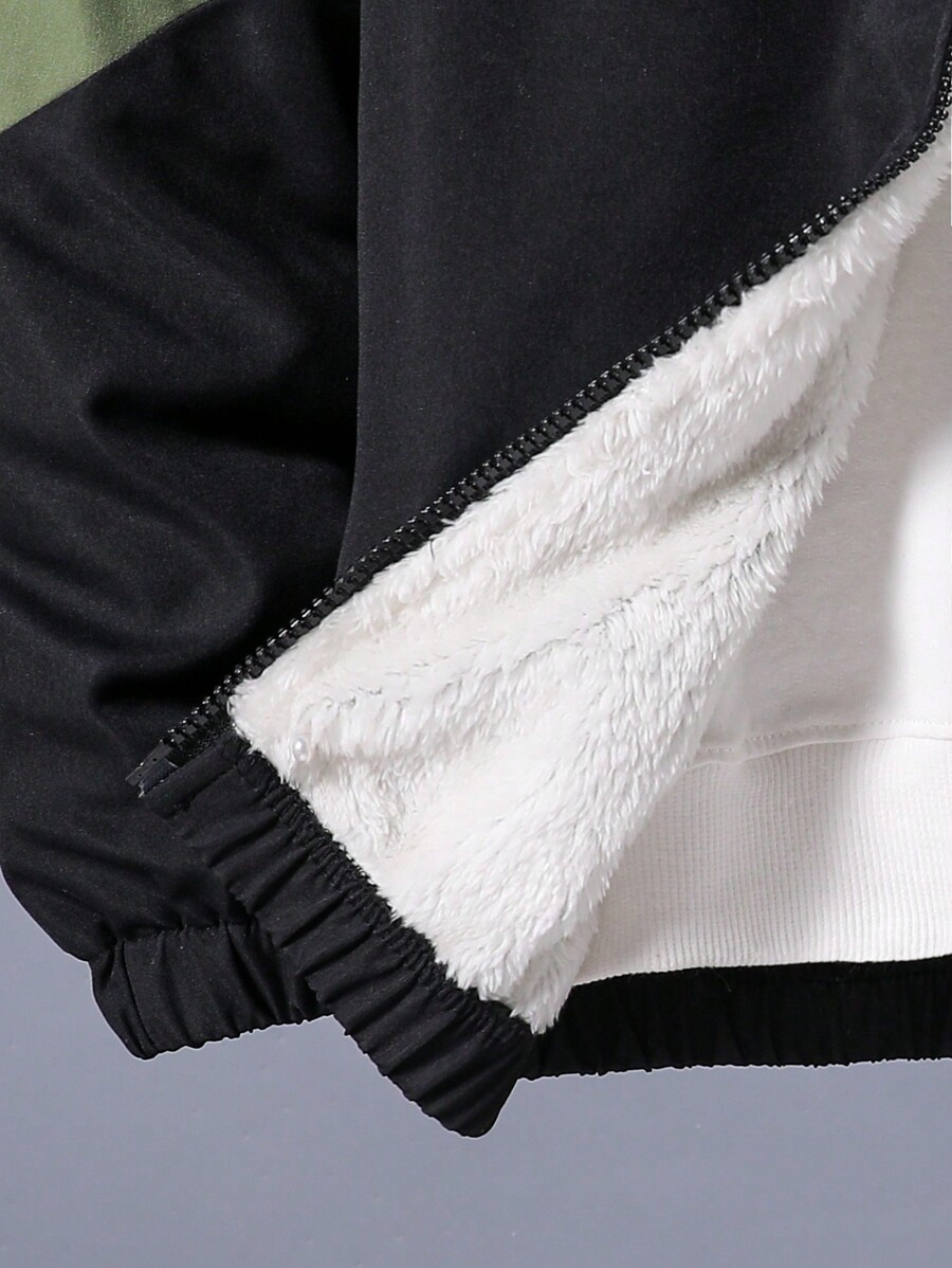 SHEIN 2pcs/Set Tween Boys Sports Hooded Jacket And Elastic Waist Pants