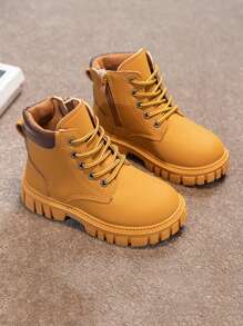 儿童踝靴，2024年新款秋冬英伦风时尚舒适休闲靴