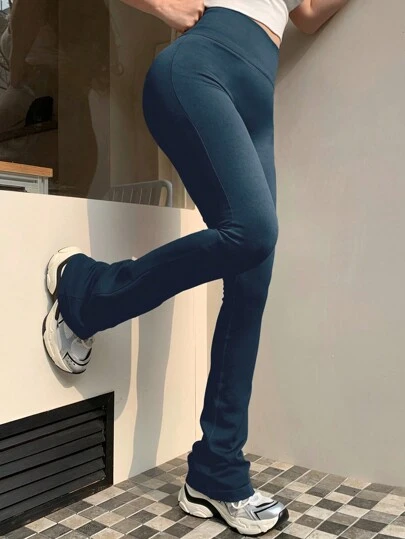 DAZY Women's Solid Color Casual Lifting Thermal Lined Leggings Fall,Winter Tights