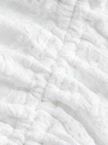 SHEIN MOD Váy ống xẻ nơ trắng thanh lịch cho nữ, gợi cảm, hippie, đi chơi, dạ hội hóa trang, bãi biển, ăn trưa, trang phục mèo, váy tiên, trang phục hòa nhạc cho nữ - trắng - Xem 5