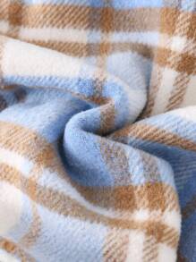 Cozy Pixies Baby Jungen bunter karierter Wollmantel mit Tasche und Kragen, Langarm, für Weihnachten