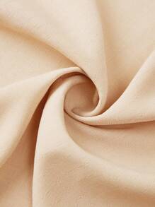 SHEIN Privé 2 件套女士休闲浪漫 V 领灯笼袖衬衫和高腰抽绳裙套装