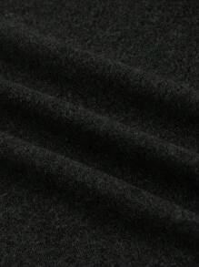 ROMWE Women's Kpop Summer Rhinestone Letter & Heart Asymmetrical Neck Ruched Casual Short Sleeve T-Shirt, For Carnival - Black - View 2