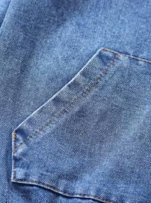 SHEIN Explorewe Bộ 2 áo khoác và quần denim dài tay màu đen giặt axit cho bé trai, thích hợp cho mùa xuân, mùa hè, mùa thu, du lịch, ngày lễ, mặc hàng ngày và trở lại trường, cho Giáng sinh - Rửa nhẹ - Xem 7
