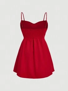 SHEIN MOD Robe d'été blanche à détail de nœud, grande taille