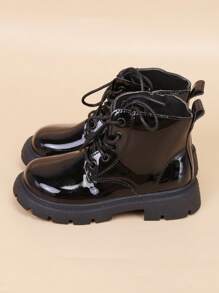 Botas brilhante com decoração de coração e estrela para meninas, nova moda outono/inverno