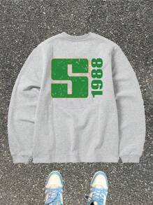 Manfinity VCAY Maglione oversize a maglia larga, girocollo