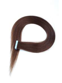 20 miếng băng dính thẳng 100% tóc thật dùng cho salon tóc giả mềm mượt không tì vết màu nâu sô cô la 4# dành cho tóc mỏng tự nhiên chất lượng cao màu nâu sẫm băng dính tóc giả - S4 - Xem 4