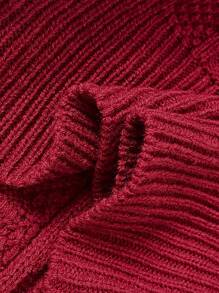 SHEIN Clasi Losse kabel gebreide trui jurk