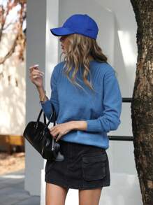 Aveloria Affinna French Classic Turtleneck Casual Pullover Sweater