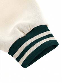 Manfinity EMRG 男式彩色块字母印花纽扣夹克 - 彩色 - 查看 3