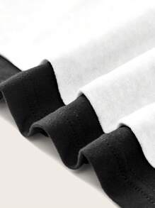 SHEIN SXY 2 sztuki/zestaw Seksowna szeroka koszulka z długim rękawem i dopasowanym do sylwetki T-shirtem