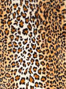 SHEIN LUNE Áo khoác dài tay ve áo họa tiết da báo cho nữ - Nhiều màu - Xem 7