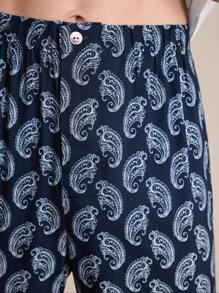 EverLounge 男式全印花纽扣休闲裤