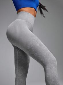 Innovista 无缝迷彩印花运动紧身裤，大腿瘦身压缩瑜伽裤塑身健身紧身裤，健身，日常休闲和瑜伽健身，收腹和提臀，秋季，冬季，瑜伽 - 灰色 - 查看 13