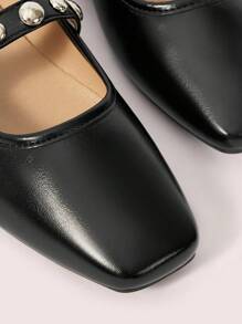 CUCCOO DOLLMOD 女士时尚黑色网眼平底便鞋新年假期 - 黑色 - 查看 3