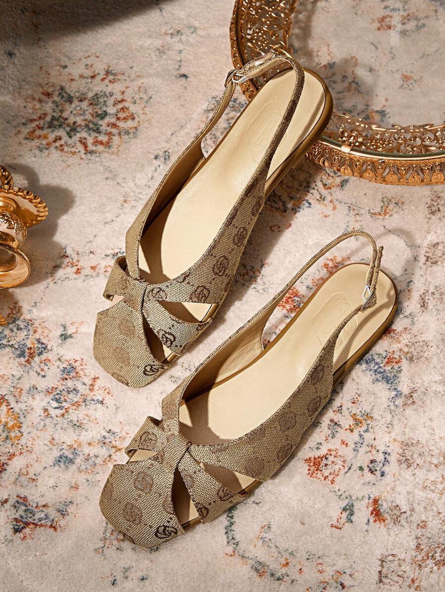 CUCCOO TILAWA Women's Fashion Red Thin Strap Pointed Toe High Heel Pumps - Khaki - View 1